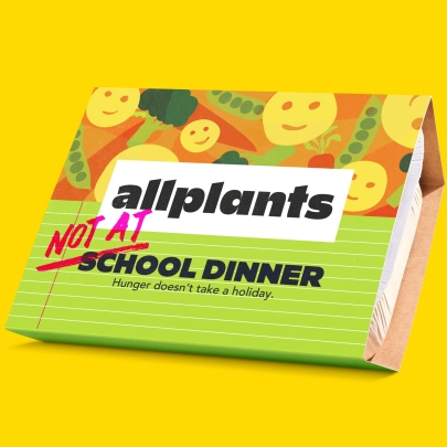 allplants & Uncommon help feed hungry kids with (Not at) School Dinners during half term