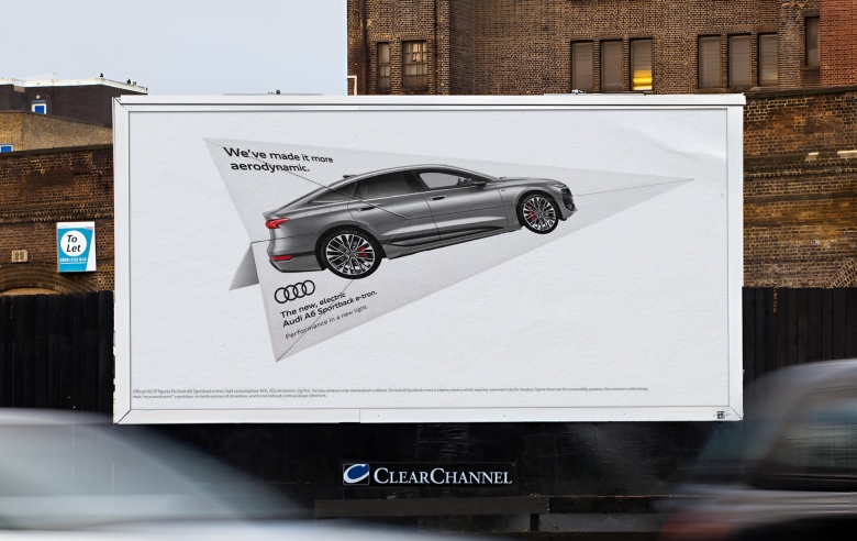 Audi takes flight in latest OOH, showing performance in a new light