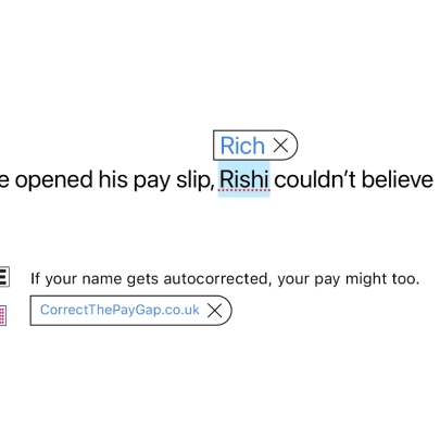 Autocorrected Pay Gap: National campaign to correct the bias of Britain’s ethnicity pay gap