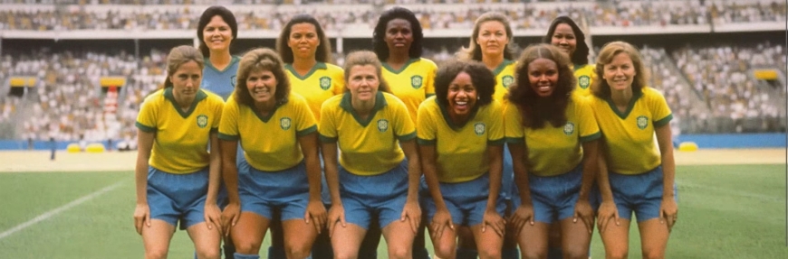 Brazilian bank uses AI to celebrate women's football as it should have been