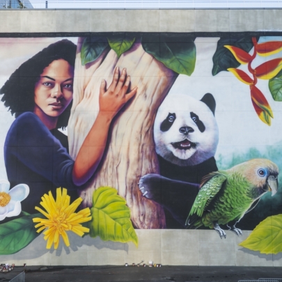 Bulleit Frontier Whiskey creates street art in New York to highlight the importance for everyone to have access to nature