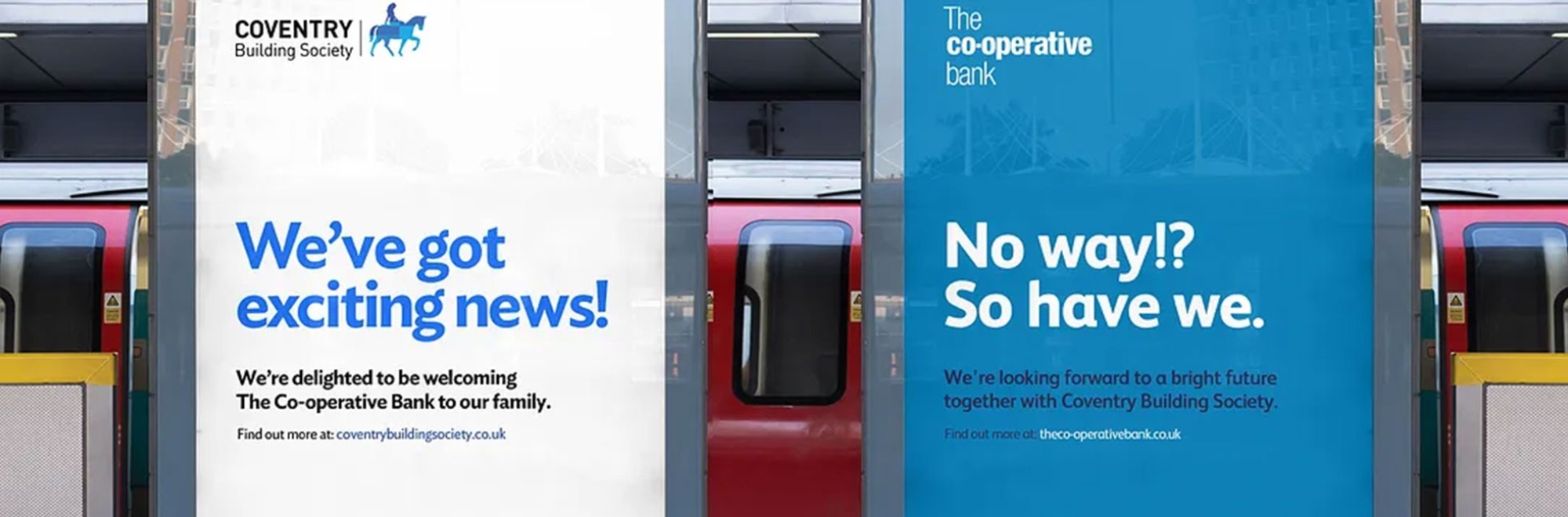 Coventry Building Society’s purchase of The Co-operative Bank is revealed in a truly collaborative campaign