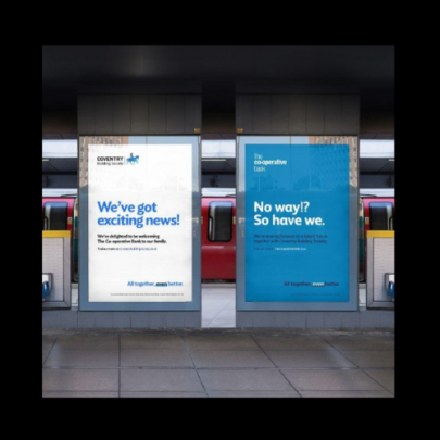 Coventry Building Society’s purchase of The Co-operative Bank is revealed in a truly collaborative campaign