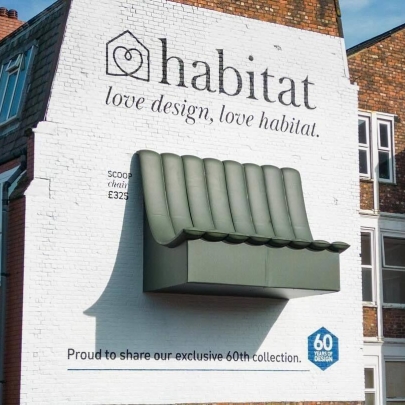 Habitat nods back to a nostalgic era of elegant wall advertising