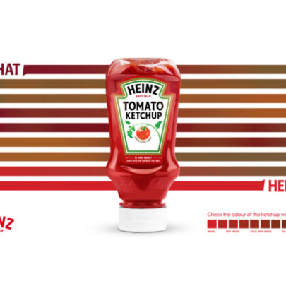 Heinz creates label with the exact pantone reference of tomato ketchup to fight ketchup fraud