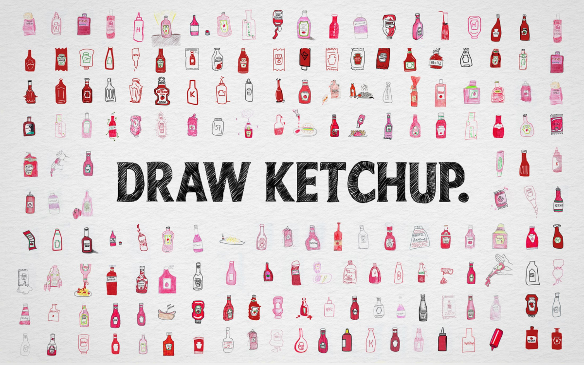 Draw ketchuip