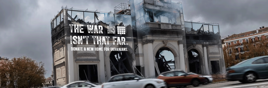 A student campaign delivers a powerful message to the people to raise funding for the war effort in Ukraine