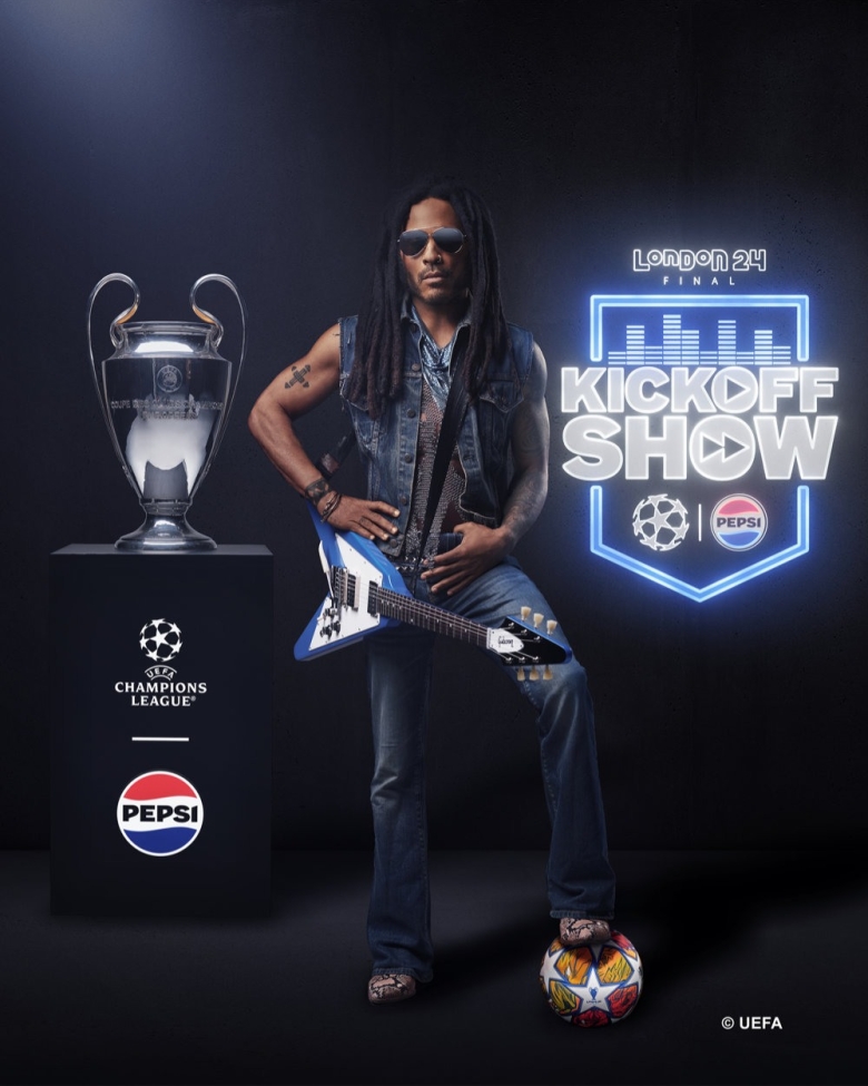 Lenny Kravitz to rock the UEFA Champions League final kick off show presented by Pepsi