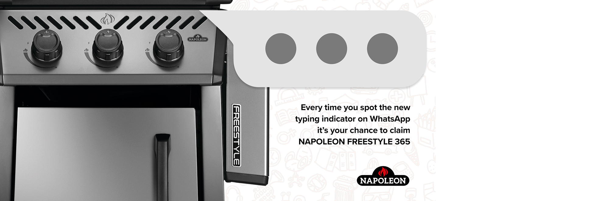 Napoleon Grills transforms WhatsApp's new typing indicator into a sizzling opportunity