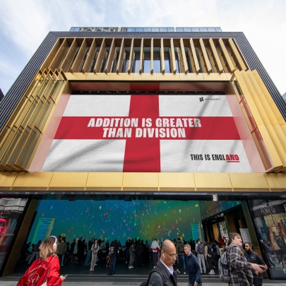 Outernet London supports positivity for its 'Crosses of Hope' campaign