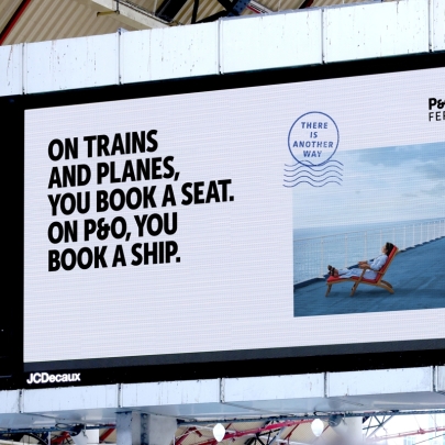 P&O Ferries suggests ‘There is Another Way’ to travel with playful OOH posters