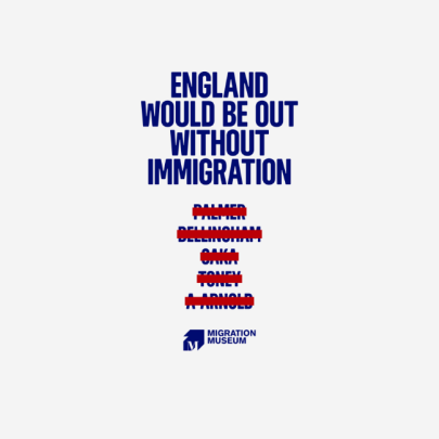 Wonderhood Studios calls out racism with new Euro 2024 campaign for the Migration Museum