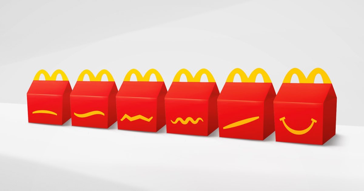 McDonald’s removes the iconic smile from Happy Meal boxes to mark ...